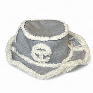 UGG x Telfar Womens Gray and Ivory White Bucket Hat